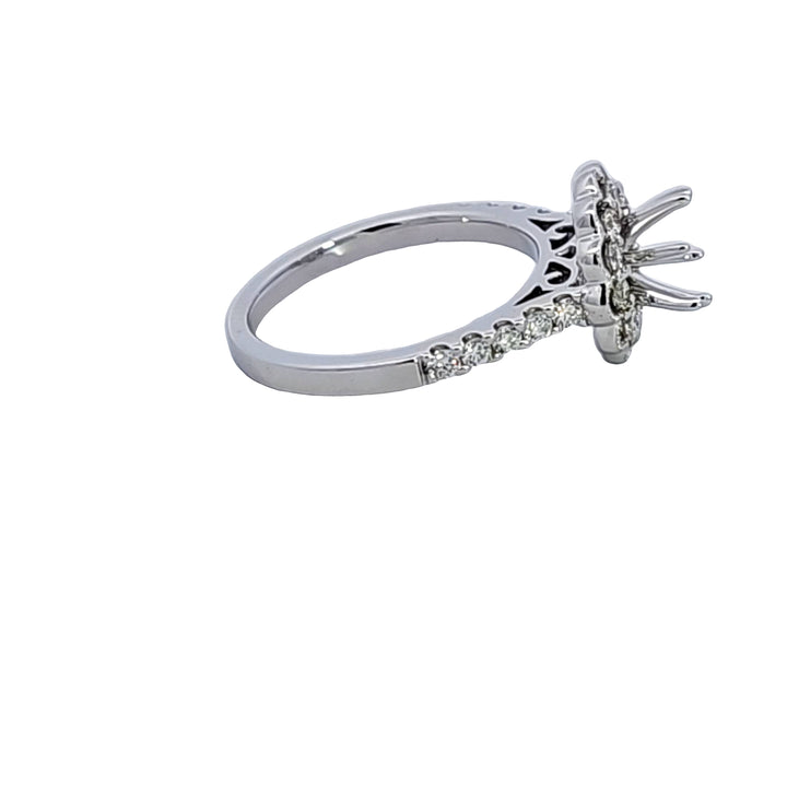 14KW Diamond Semi Mount Engagement Ring