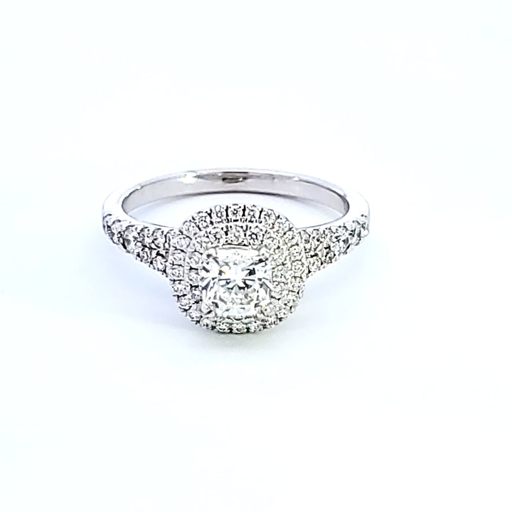 14KW Cushion Cut Diamond Engagement Ring