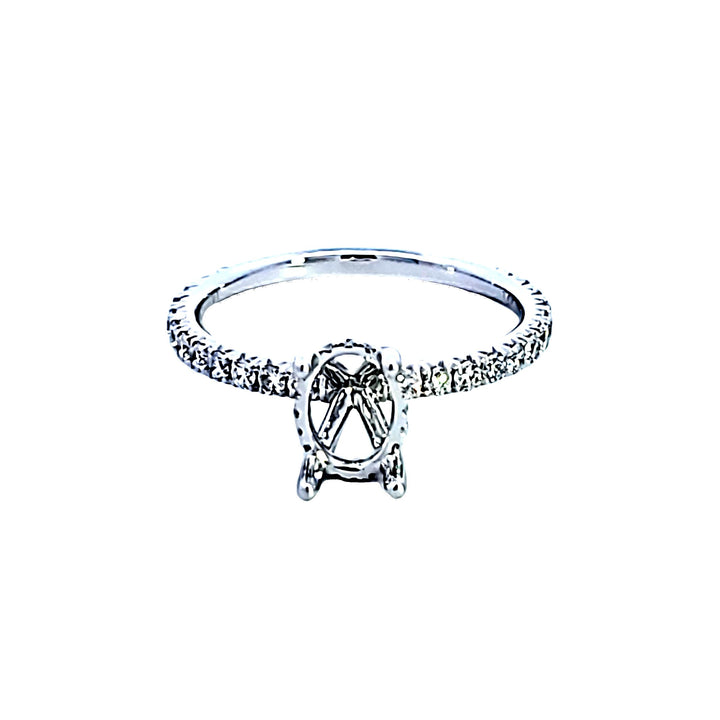 14KW Diamond Semi Mount Engagement Ring