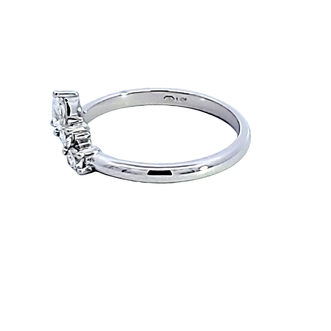 14KW Contour Diamond Wedding Band