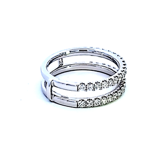 14KW Insert Style Diamond Wedding Band