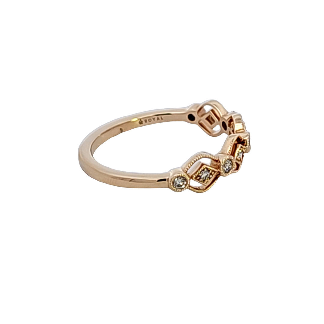 14KY Diamond Wedding Band