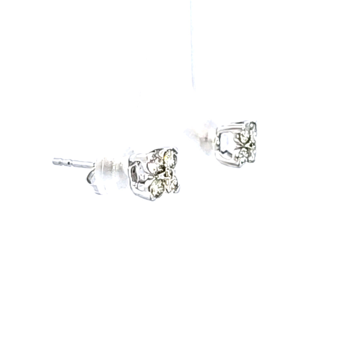 14KW Diamond Earrings