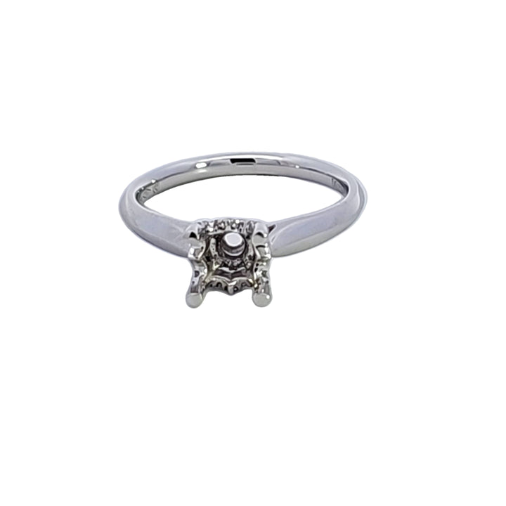 18KW Diamond Semi Mount Engagement Ring