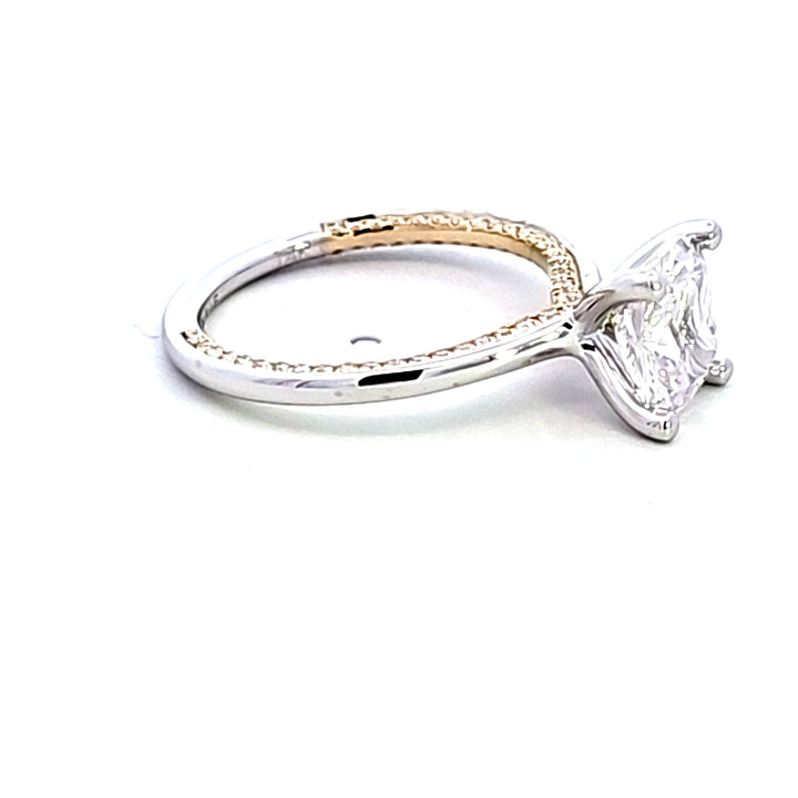 14KTT Diamond Semi Mount Engagement Ring