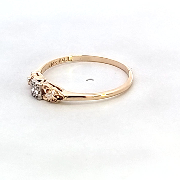 14KY Diamond Estate Ring