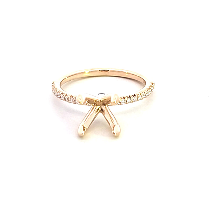 14KY Diamond Semi Mount Engagement Ring