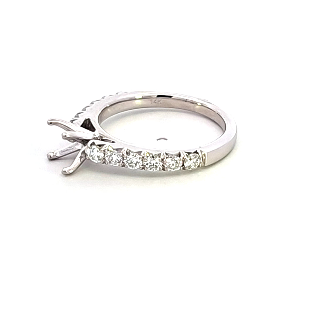 14KW Diamond Semi Mount Engagement Ring