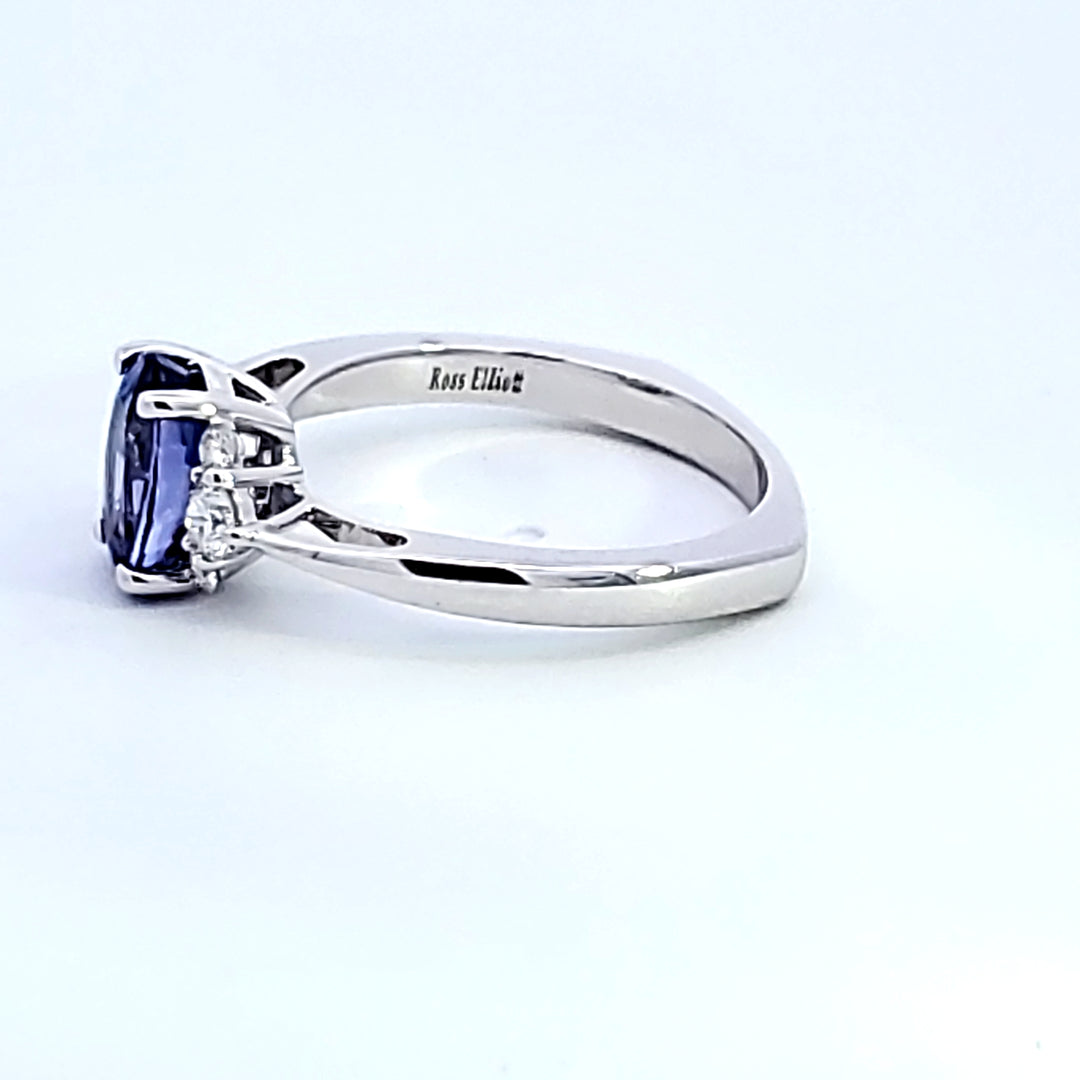 14K White Gold Tanzanite Ring