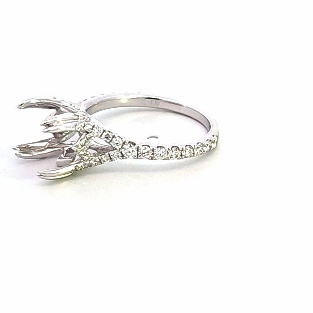 14KW Diamond Semi Mount Engagement Ring