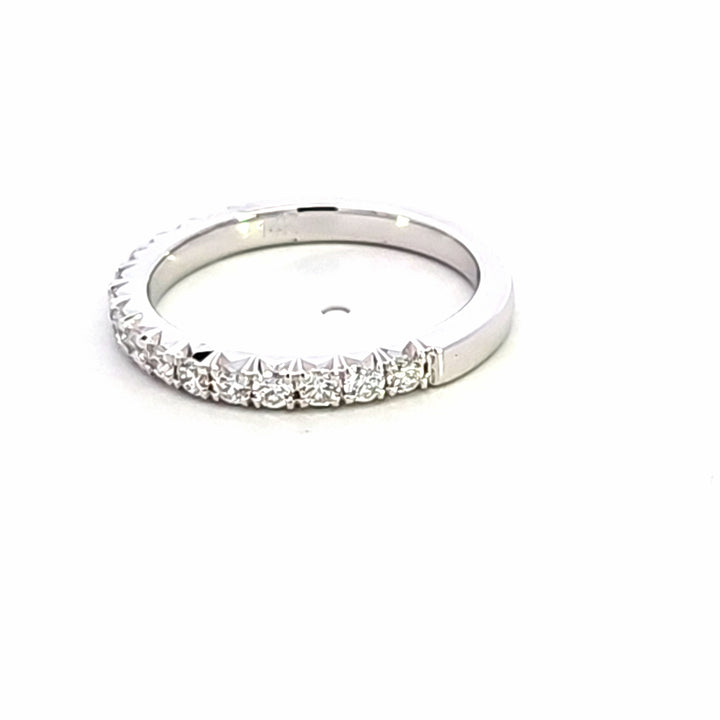14KW Prong Set Diamond Wedding Band