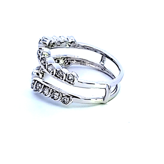 14KW Diamond Insert Wedding Band