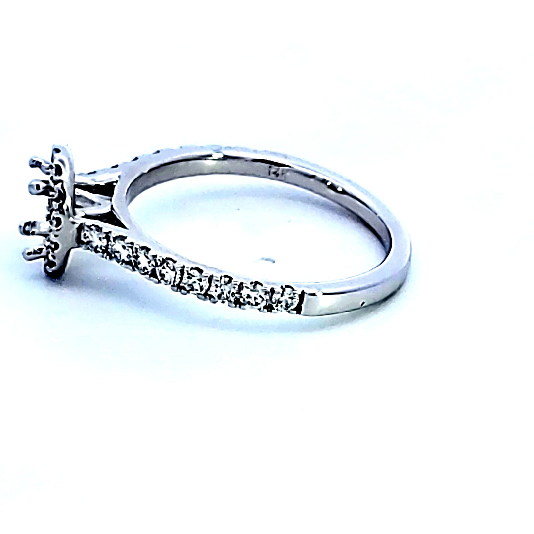 14KW Diamond Semi Mount Engagement Ring