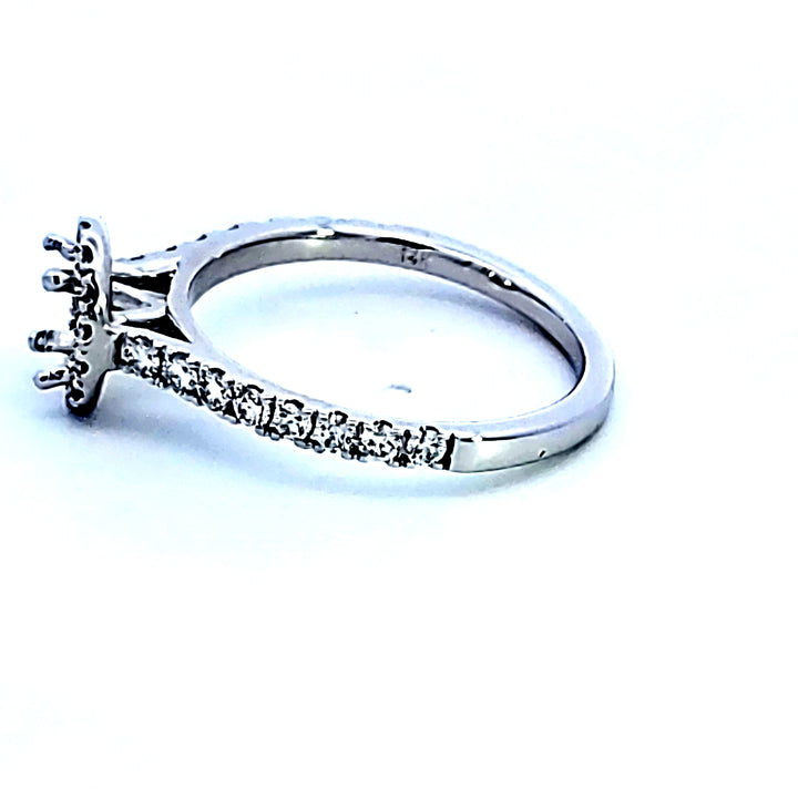 14KW Diamond Semi Mount Engagement Ring