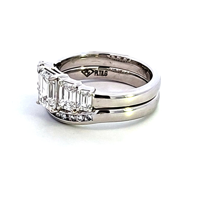 Platinum Lab Grown Wedding Set