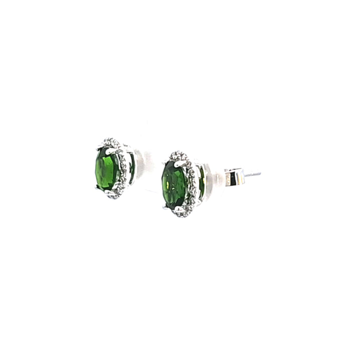 14KW Russalite Chrome Diopside Earrings