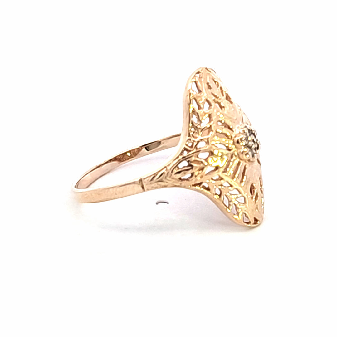 10KY Vintage Diamond Estate Ring