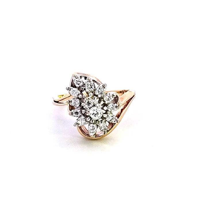 14KY Diamond Cluster Estate Ring