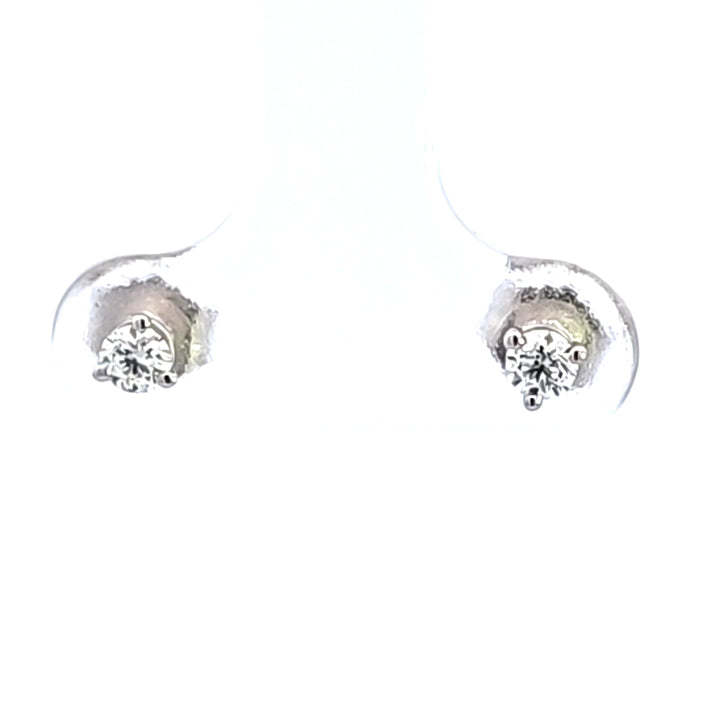 14KW 1/5 ctw Diamond Martini Stud Earrings