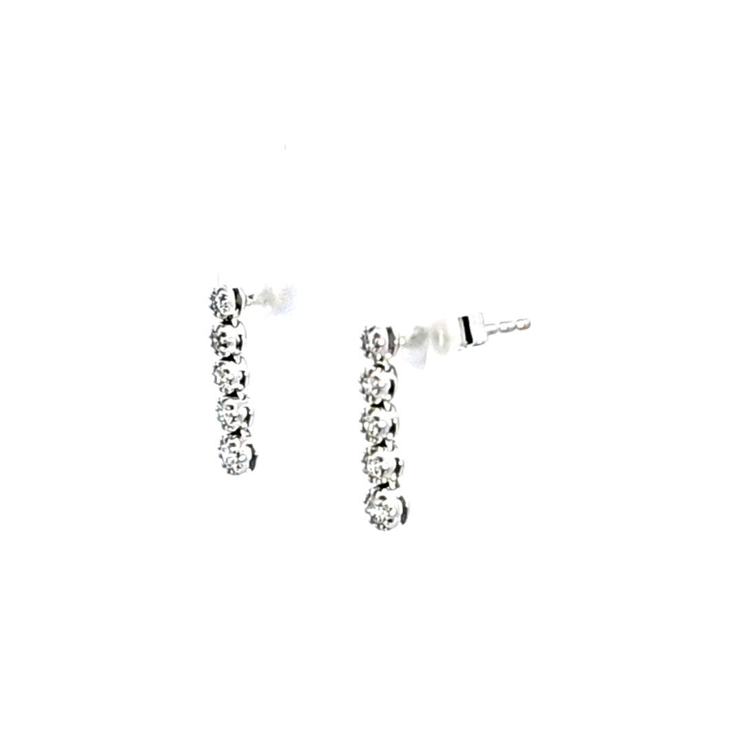 14KW Diamond Drop Earrings