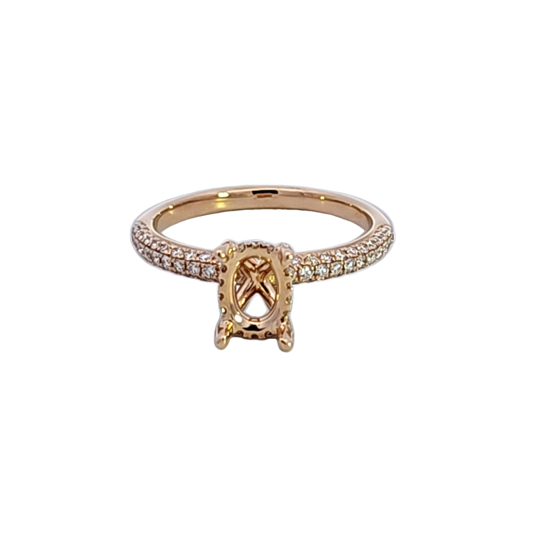 14KY Diamond Semi Mount Engagement Ring