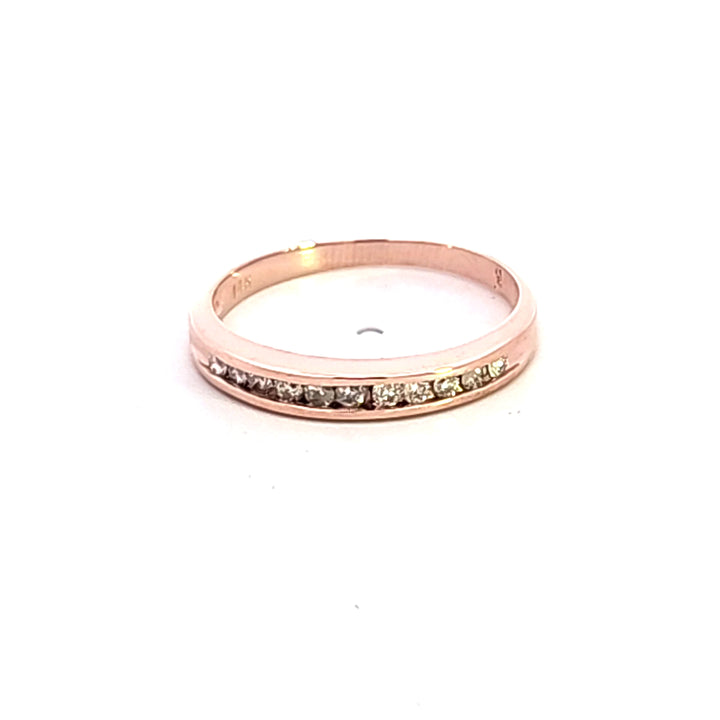 14KR Diamond Wedding Band