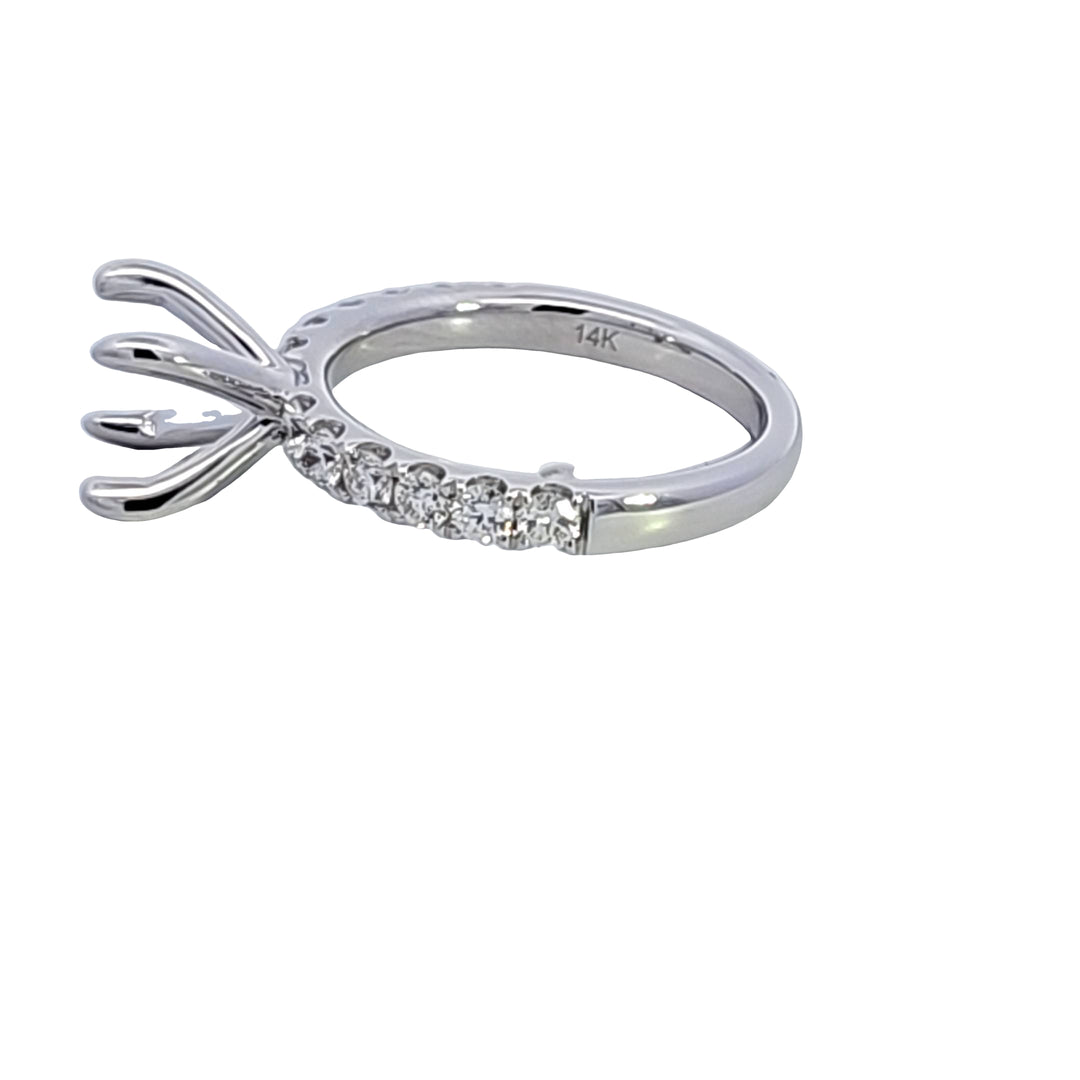 14KW Diamond Semi Mount Engagement Ring
