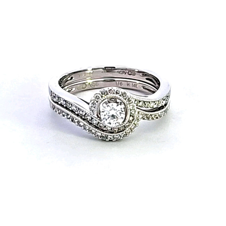 14KW Diamond Wedding Set