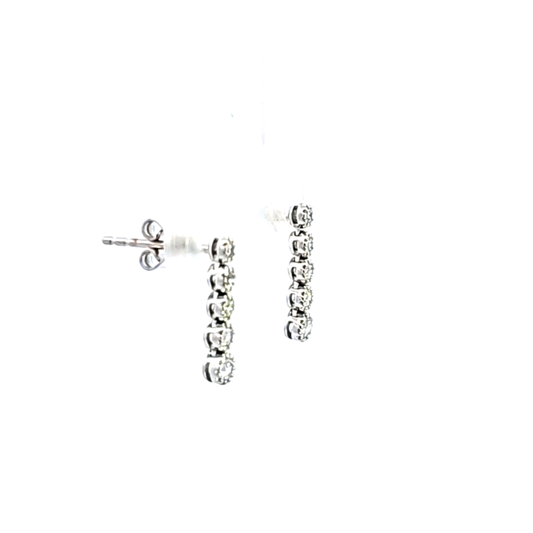 14KW Diamond Drop Earrings