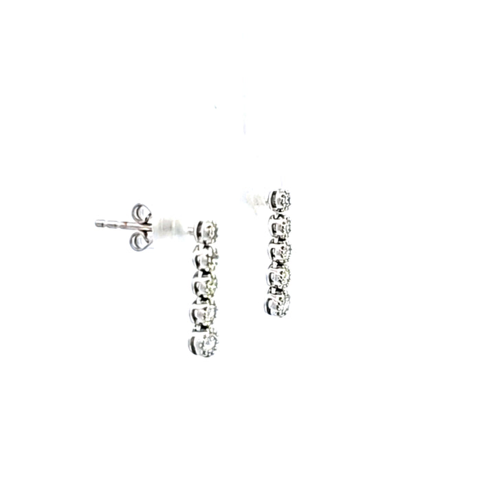 14KW Diamond Drop Earrings