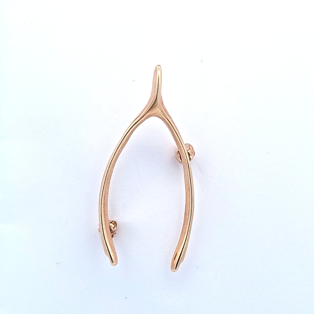 14KY Wishbone Estate Pin