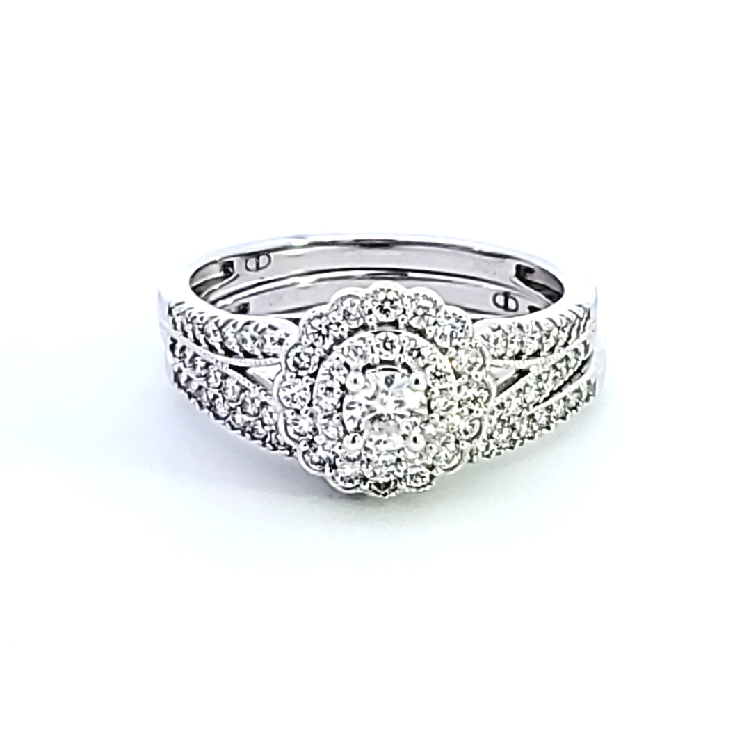 10KW Round Diamond Wedding Set