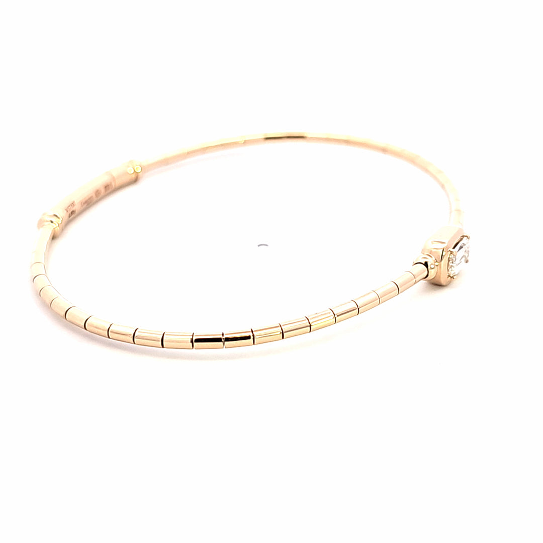 14KY Crisscut Classic Diamond Bangle Bracelet