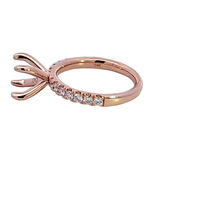 14KR Diamond Semi Mount Engagement Ring