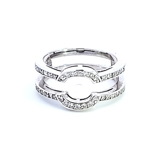 14KW Diamond Insert Wedding Band