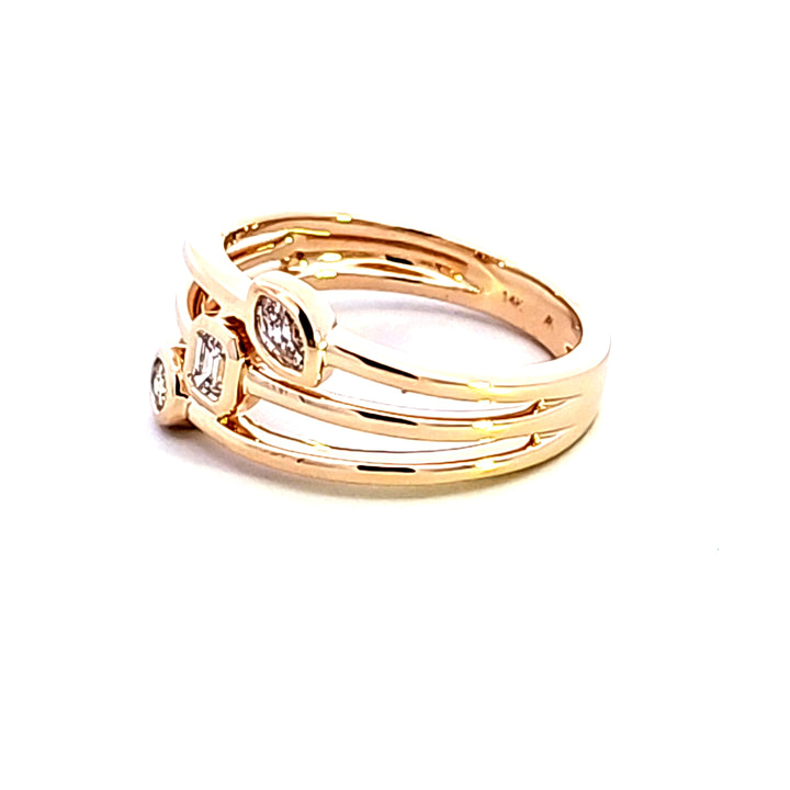 14KY Diamond Fashion Ring
