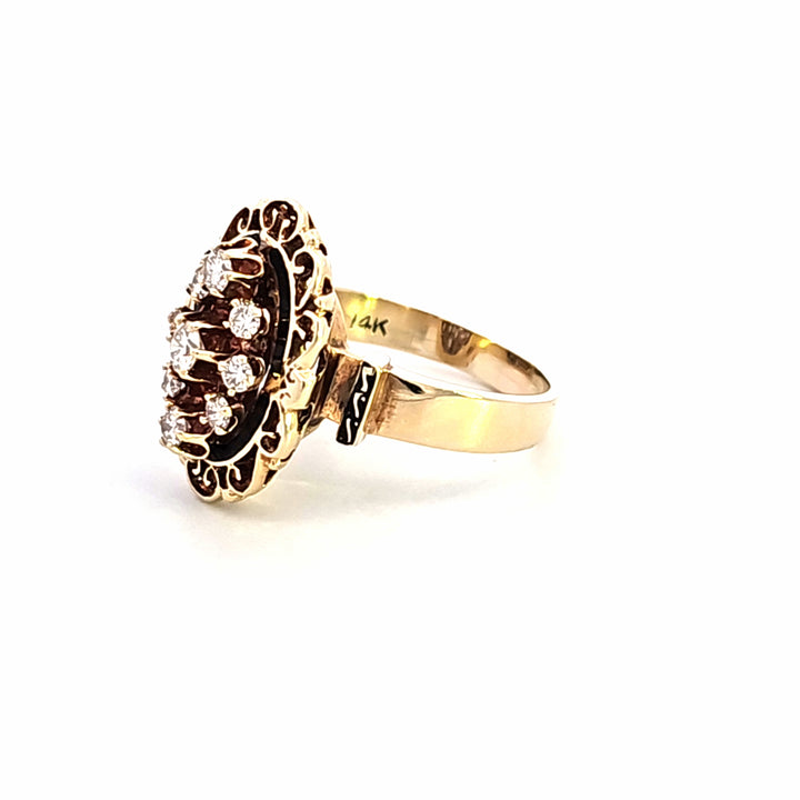 14KY Diamond Vintage Estate Ring