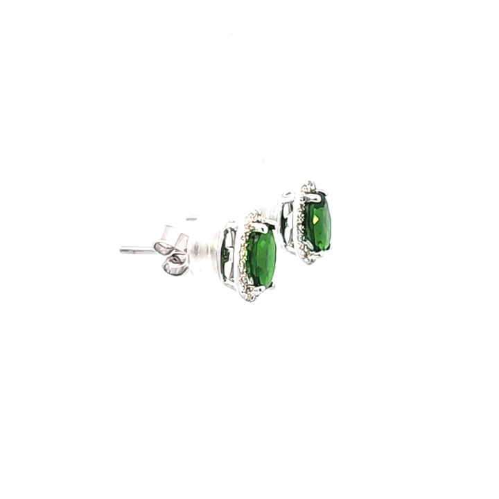 14KW Russalite Chrome Diopside Earrings