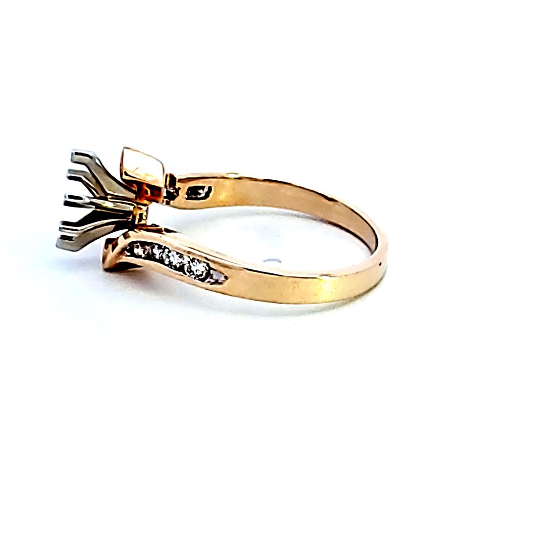 14KY Diamond Semi Mount Engagement Ring