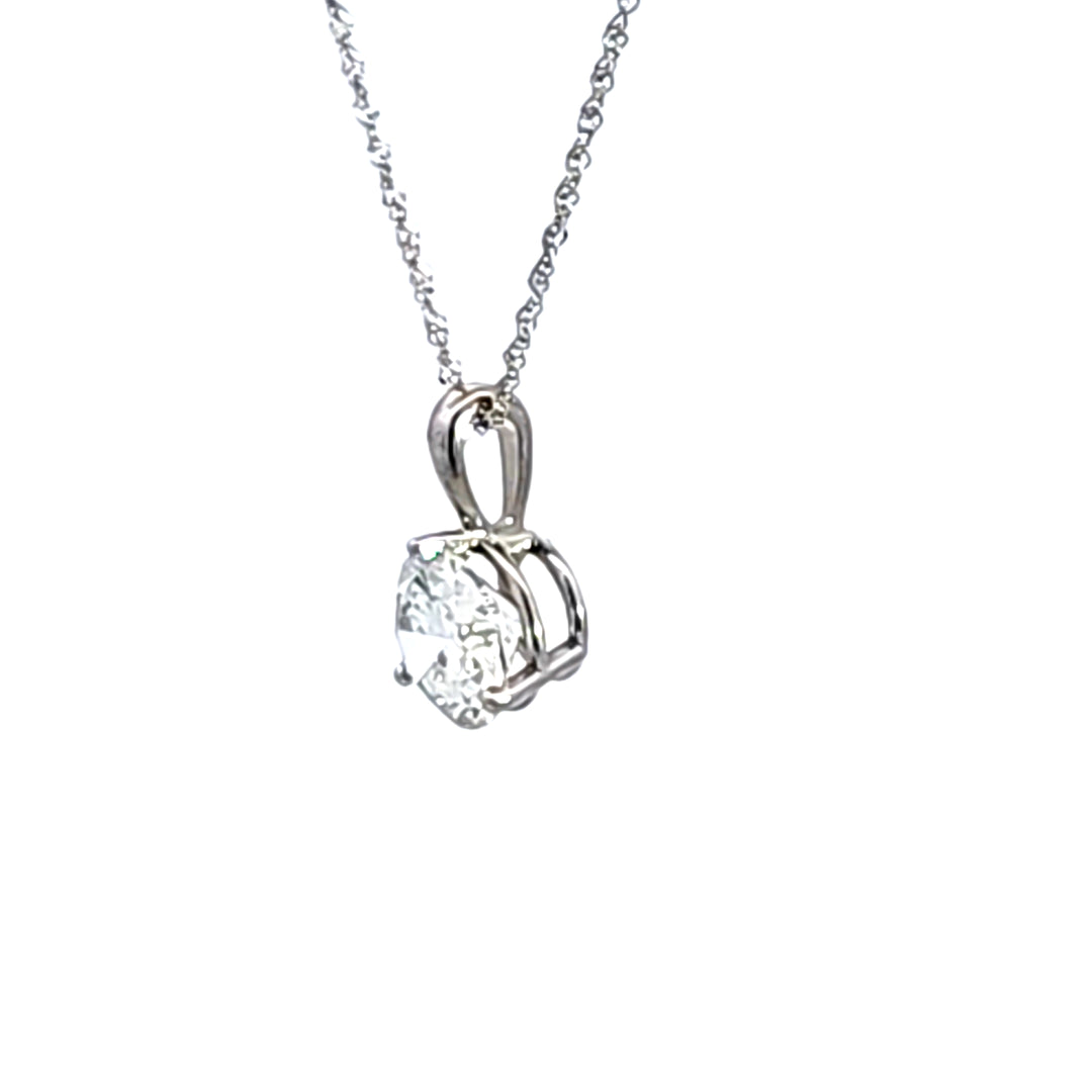 14KW 2.01 ct Lab Grown Diamond Pendant