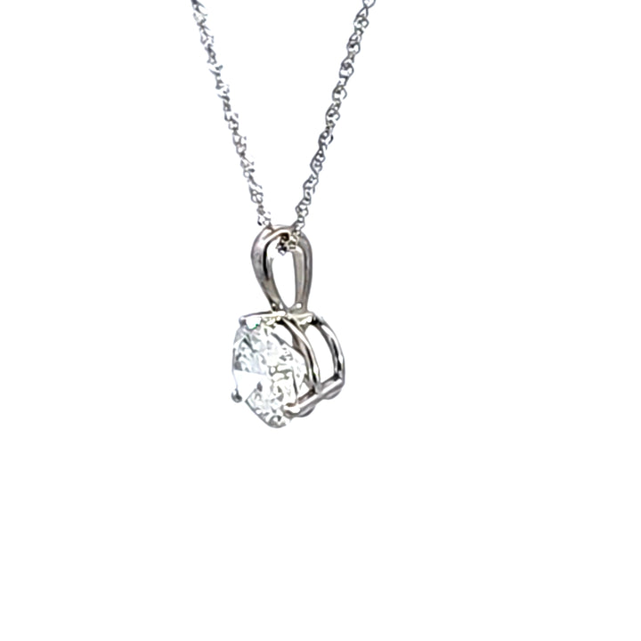 14KW 2.01 ct Lab Grown Diamond Pendant