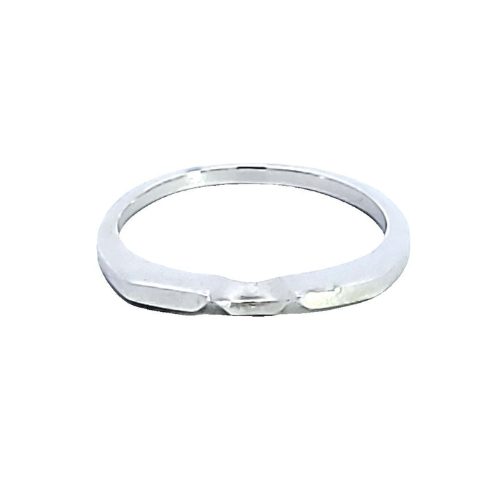 Platinum Contour Wedding Band