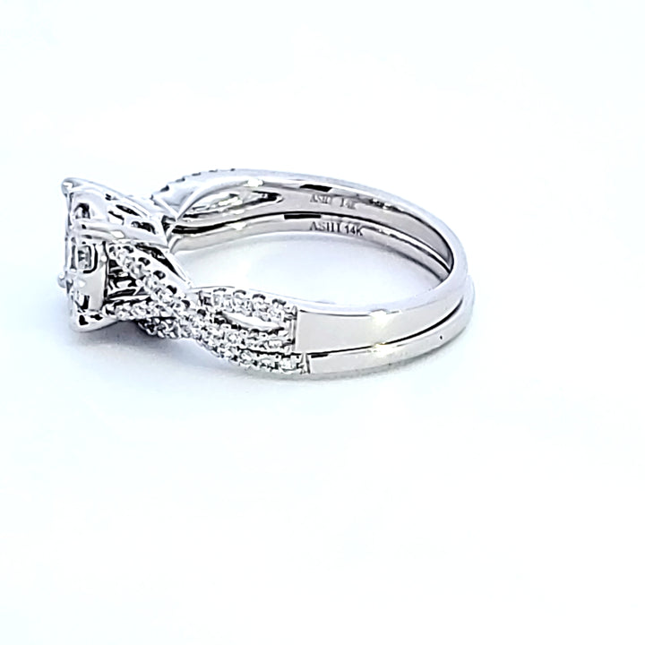 14KW "Lovebright" Diamond Wedding Set