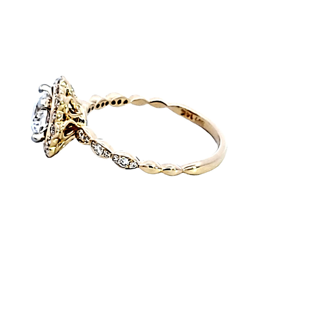 14KY Diamond Semi Mount Engagement Ring