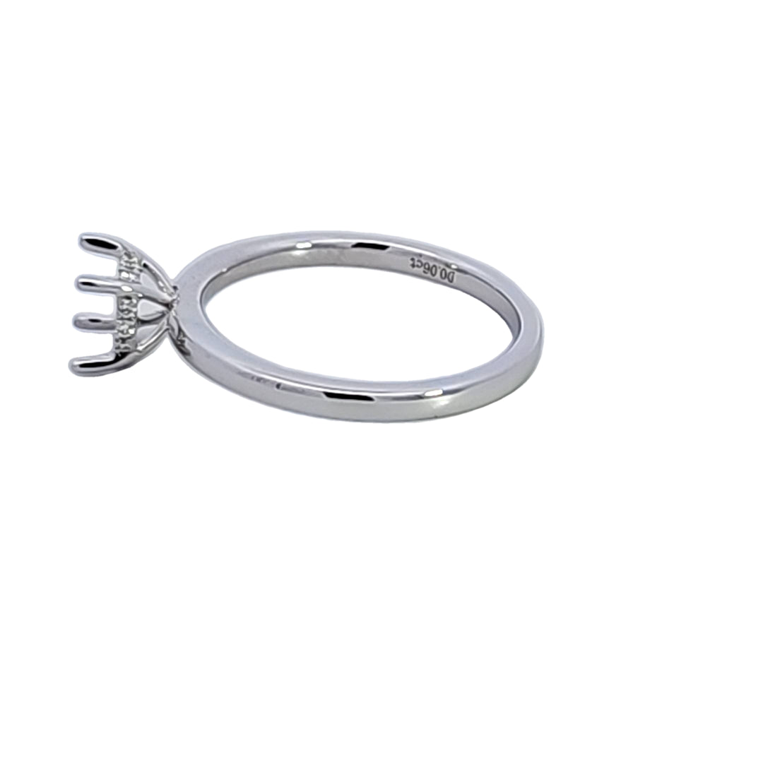18KW Diamond Semi Mount Engagement Ring