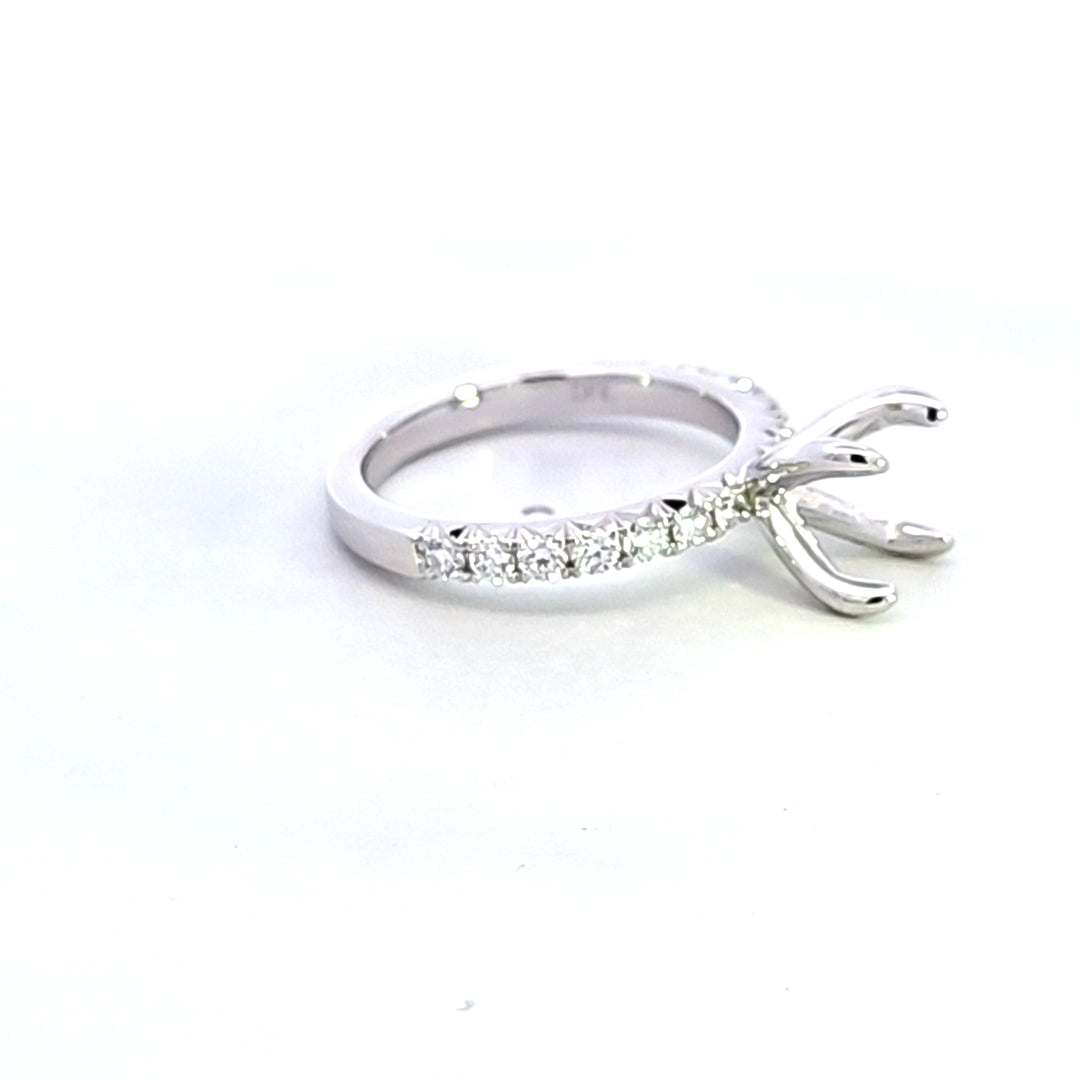 14KW Diamond Semi Mount Engagement Ring