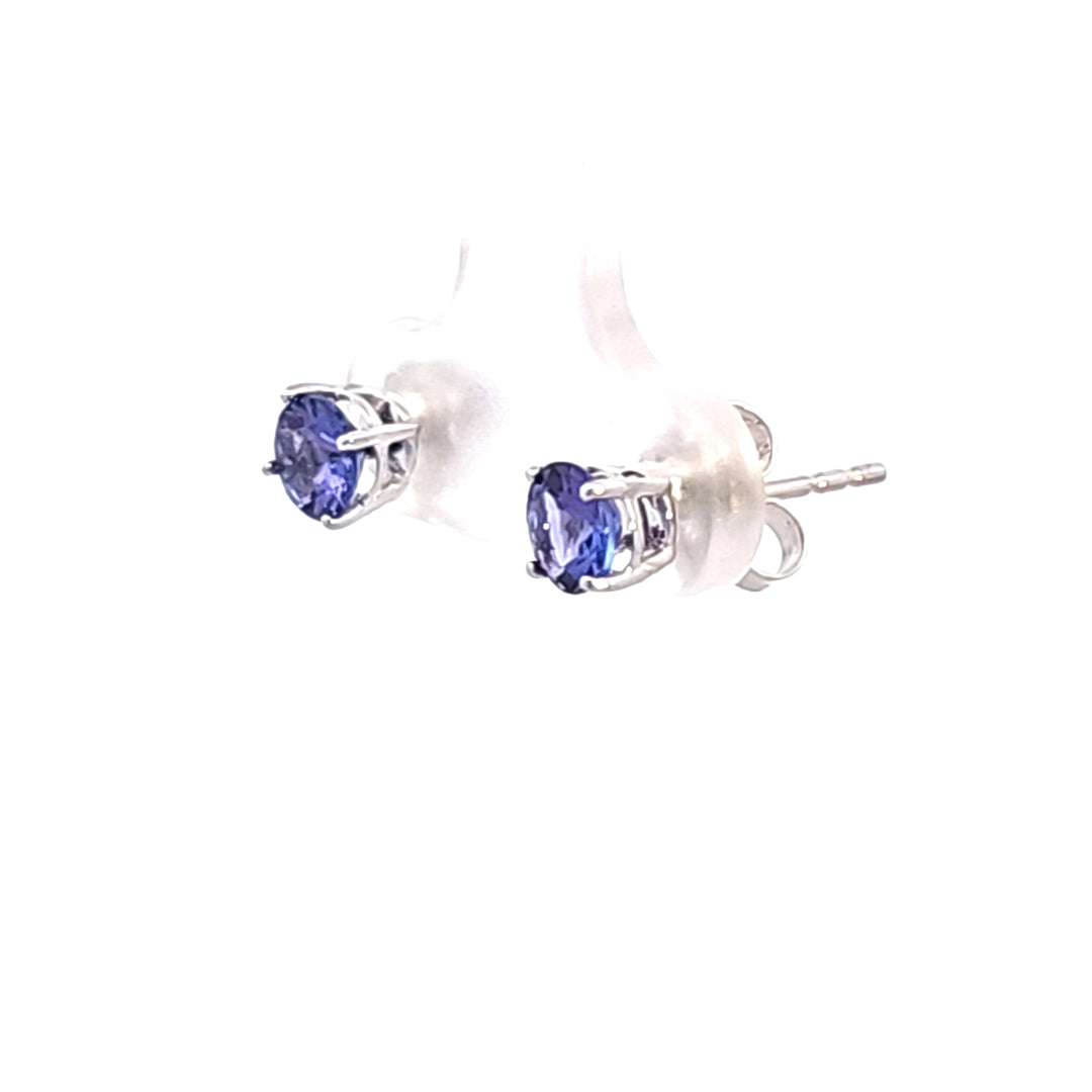 14KW Tanzanite Stud Earrings