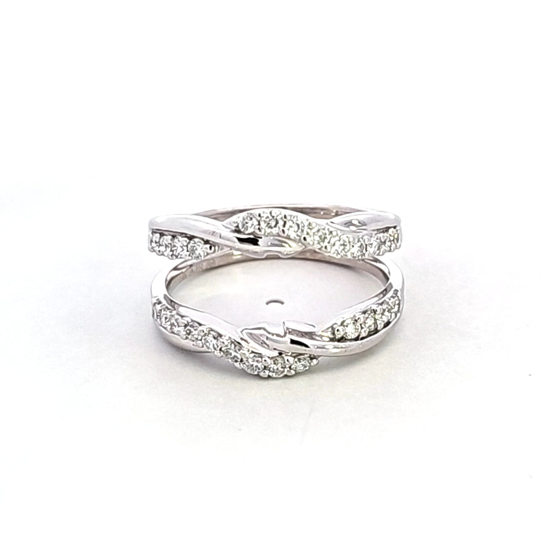 14KW Diamond Insert Style Wedding Band