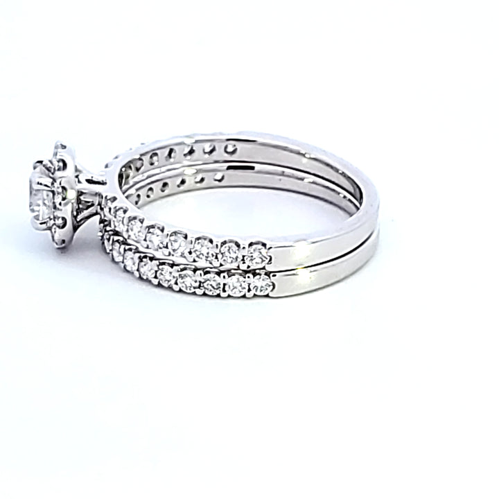 14KW Round Diamond Wedding Set