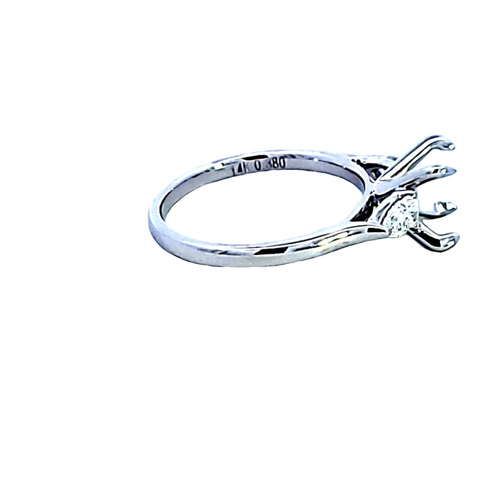 14KW Diamond Semi Mount Engagement Ring